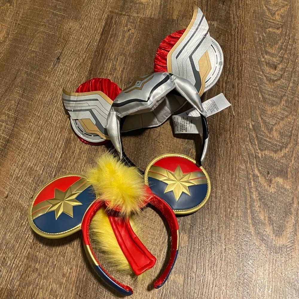 Disney Marvel Thor And Captain Marvel Ear Headband Hat
